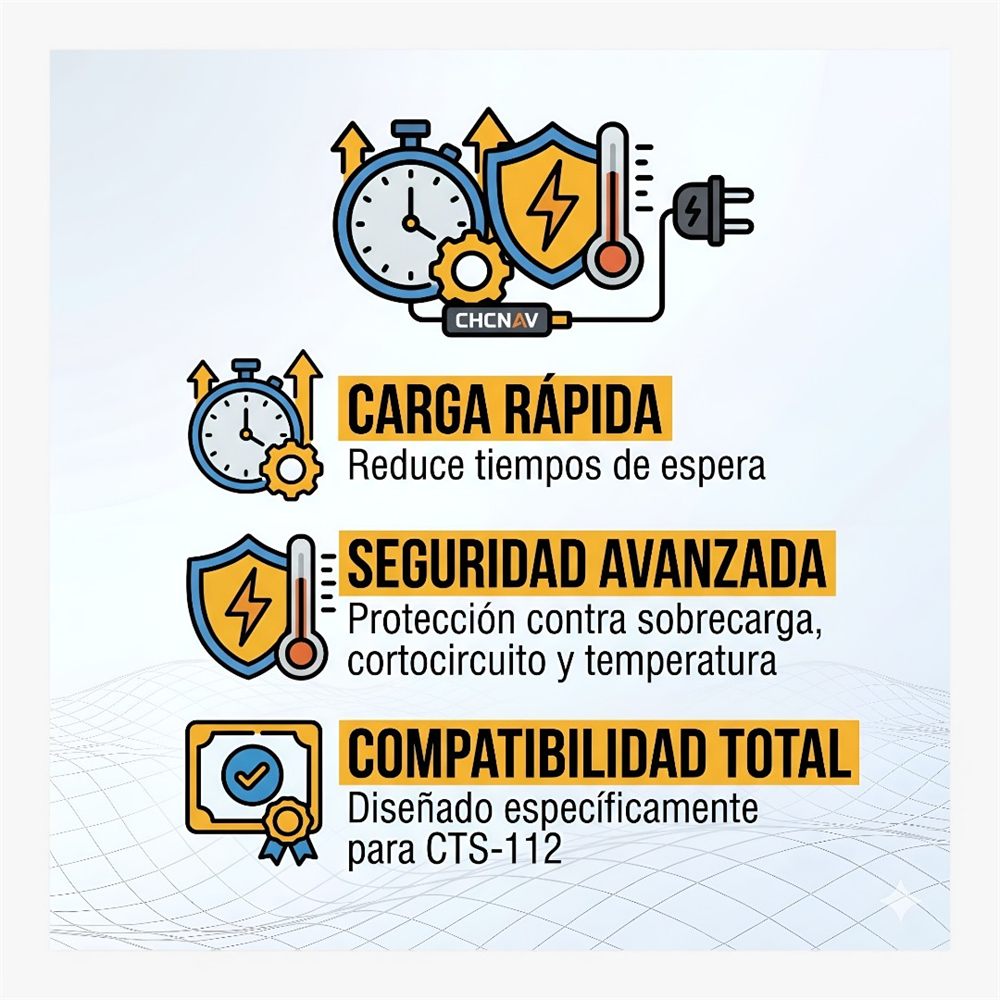Cargador CHCNAV para Estación Total CTS-112 - vista adicional