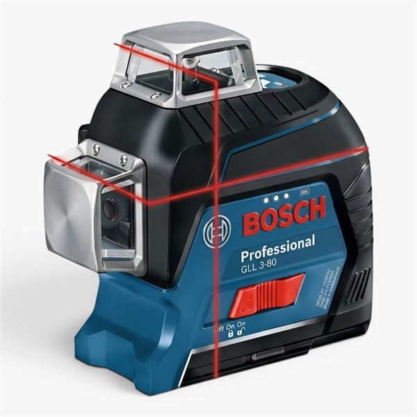 Nivel Láser Bosch GLL 3-80 Rojo - Bosch