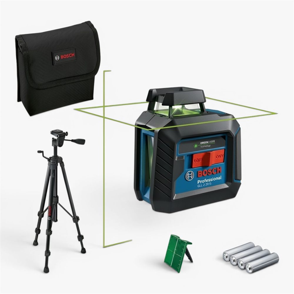 Nivel Láser Bosch GLL 2-20 G Verde - vista adicional